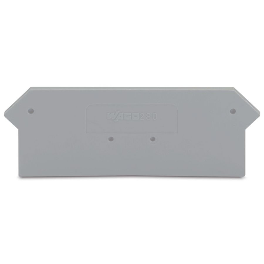 Afsluit-+tussenplaat 2,5mm grijs 280-316 VVE=25