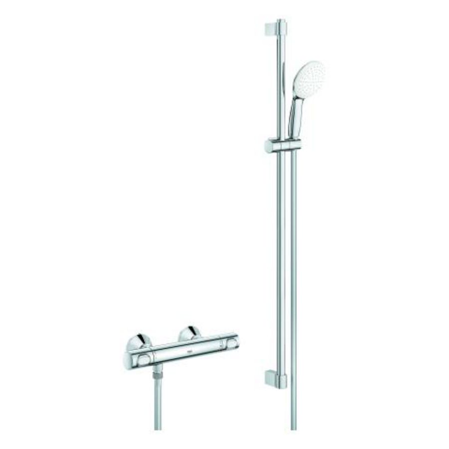 Grohtherm 500 Comfortset Tempesta 110 glijstangset 900mm 1 straalsoort chroom  incl. s-koppelingen (prof)