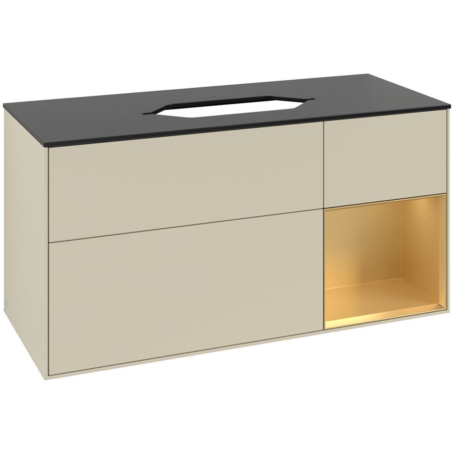 Wastafelonderkast Finion 1200x603x501mm S.Grey Matt Lacquer G712HFHJ