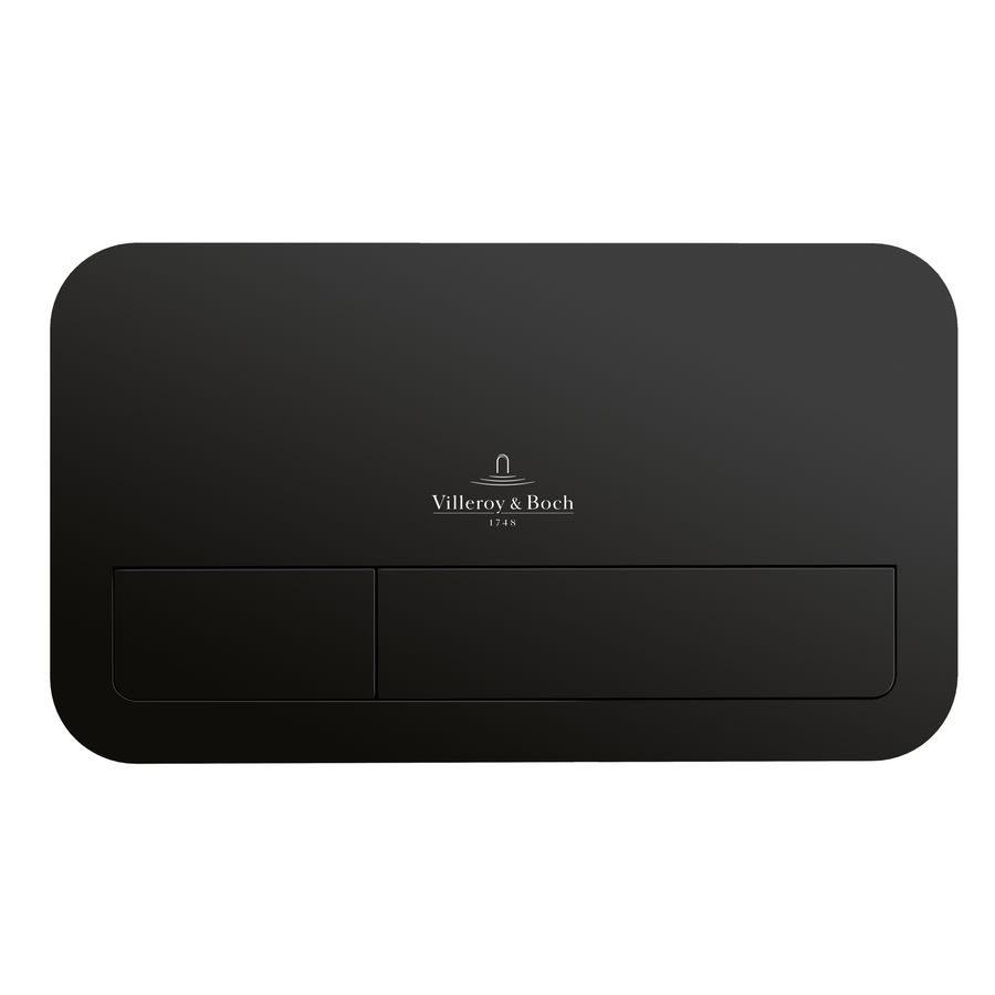 WC-bedieningspl. ViConnect 253x145x10mm Black Matt 922490AN