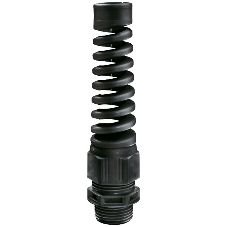 Wartel kunstst M16x1,5 drl 4,5-10mm zwart knikbesch VVE=100