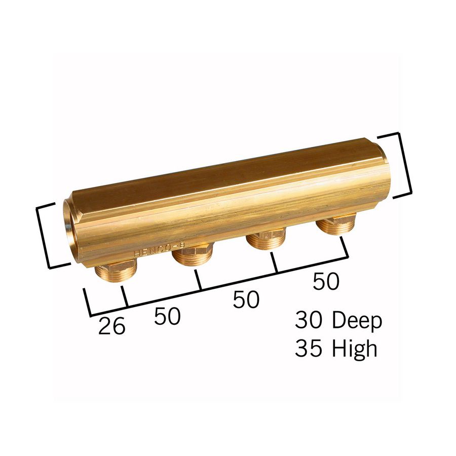 Verdeler 3/4" euroconus 3/4" 8x3/4" EK