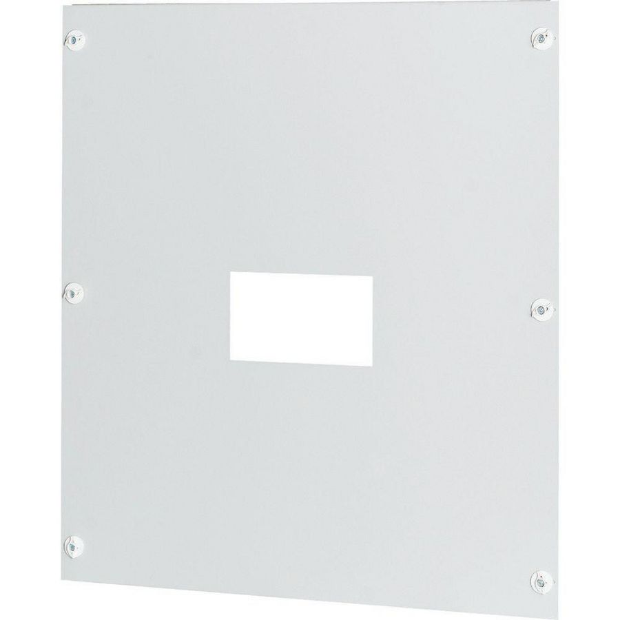 Frontplaat plaatstaal 1xNZM4 hor.aansl. HxB=400x800mm grijs
