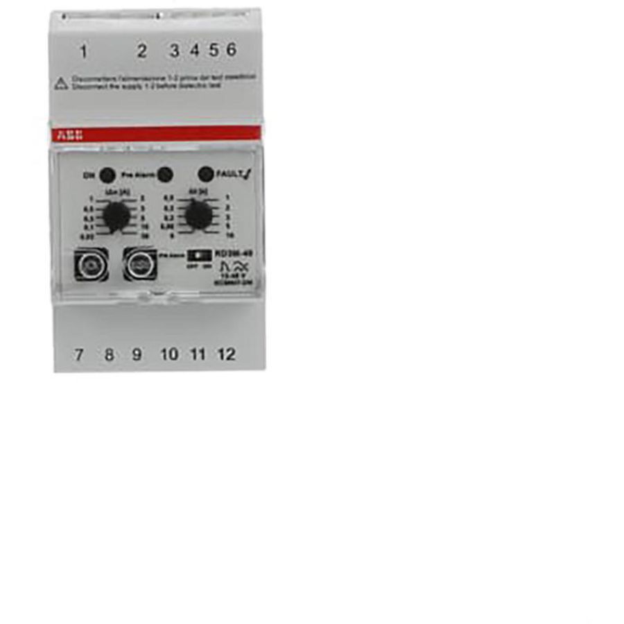 Aardlekrelais 12-48V AC/DC Voor alarm + frequentie filter