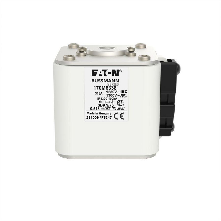 Zekering hoge snelheid 315A AC 1250V 100kA 3 76x92x7 VVE=2