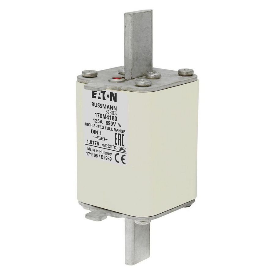 Zekering hoge snelheid 125A AC 690V 200kA 1 52x66x135 VVE=3