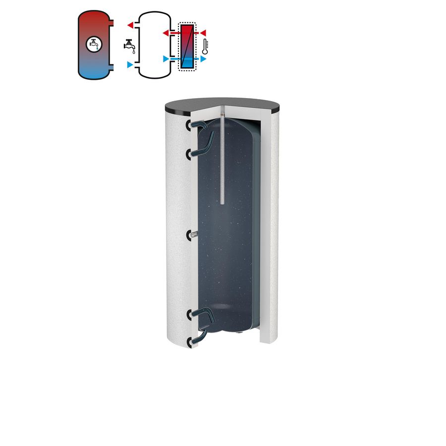 Buffervat LS 1000L met isolatie wit