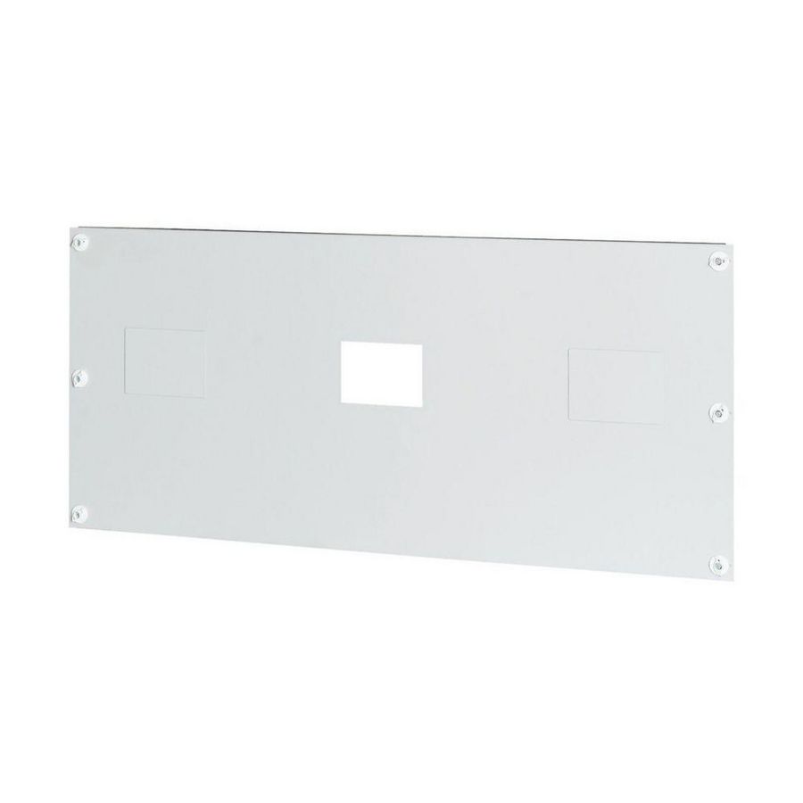 Frontplaat plaatstaal 3xNZM2 vert.aansl. HxB=300x600mm grijs