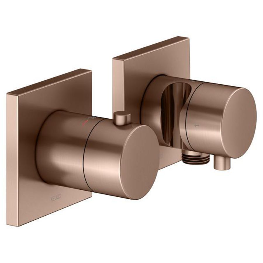 Thermostaatkraan Set UP 2 weg slanaansl./ doucheh. rood goud