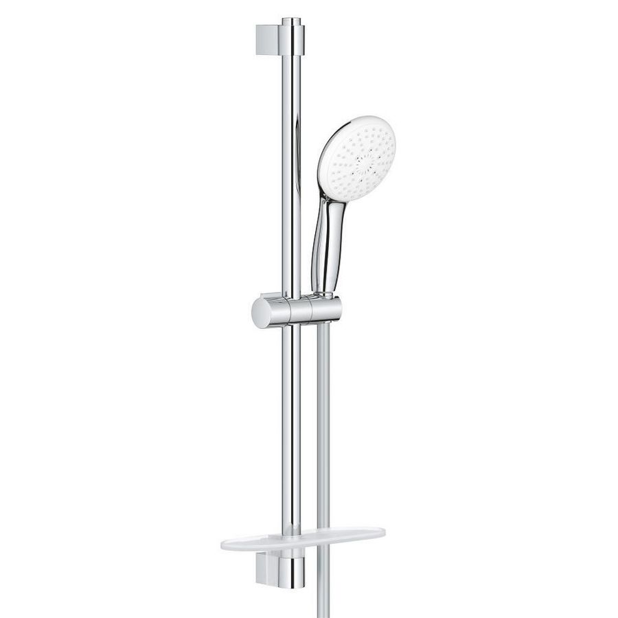 Tempesta 110 glijstangset 3 straalsoorten 600mm Tray, 8,0L/min. chroom (prof)