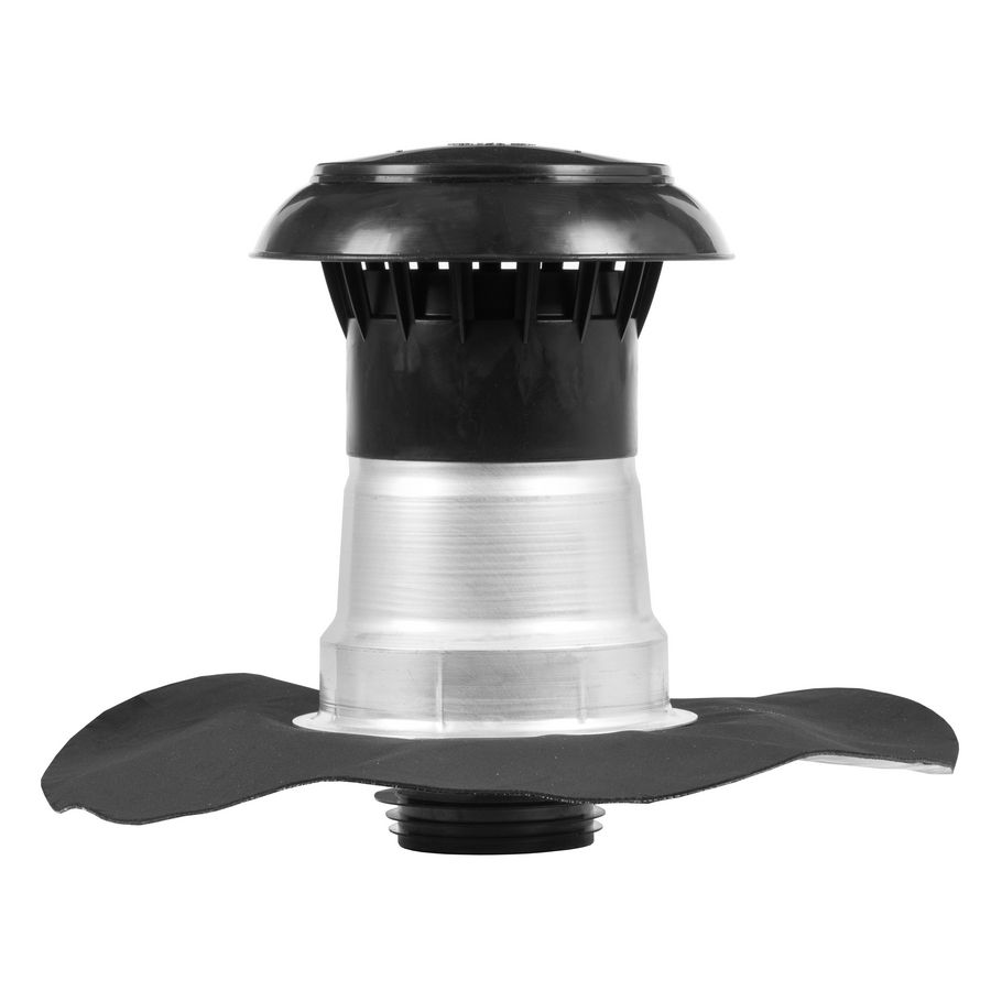 Platdakontluchter Vent-Alu prefab 50-60mm incl. Resitrix SK-W rondel (EPDM) VVE=6