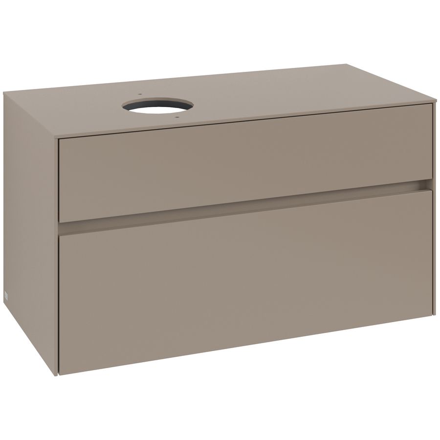 Wastafelonderkast Collaro 1000x548x500mm Taupe C03900VM