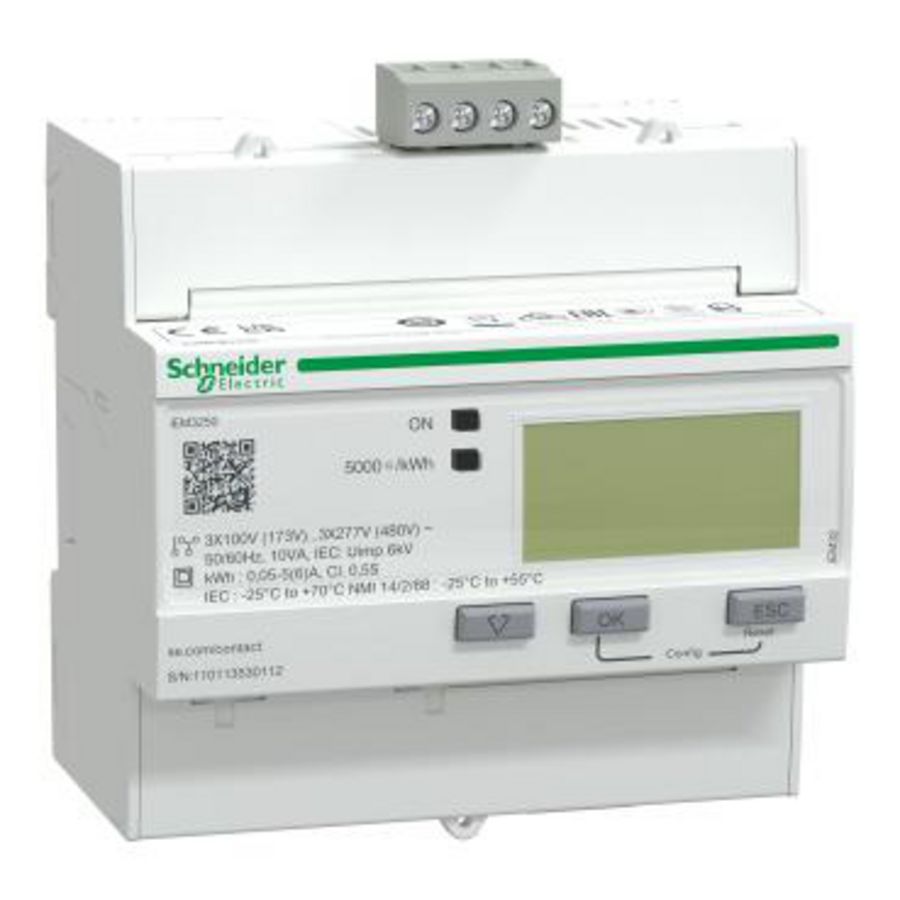 kWh-meter P/U/I-meting ModBus 3F In=1/5A iEM3250