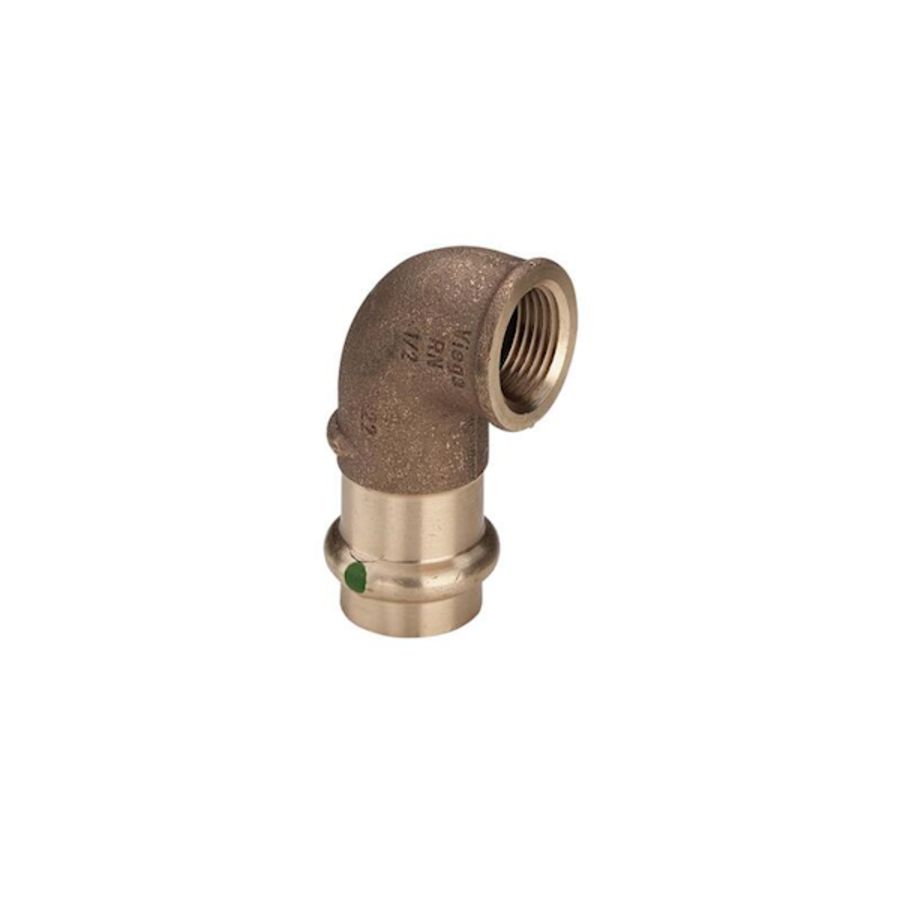 Schroefbus haaks Sanpress brons 15x1/2" bn.