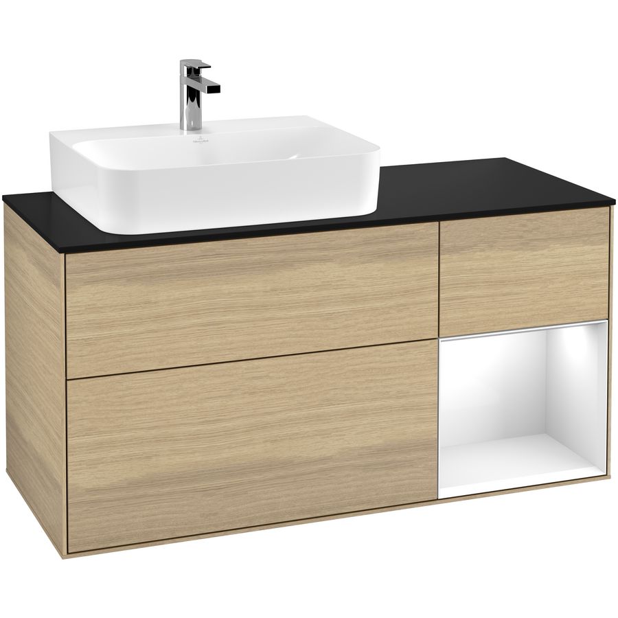 Wastafelonderkast Finion 1200x603x501mm Oak Veneer G152GFPC