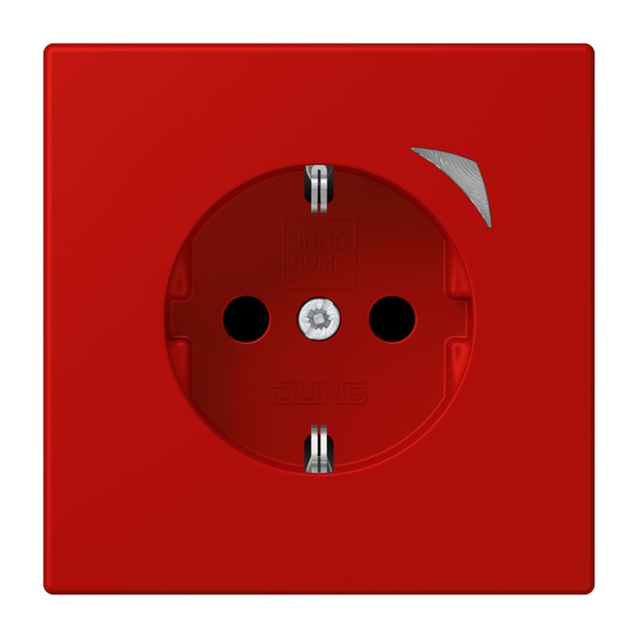 Wandcontactdoos Energy Safety+ LC32090 HOME rood