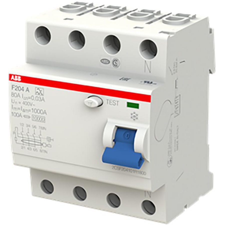 Aardlekschakelaar 4P 80A 30mA A type