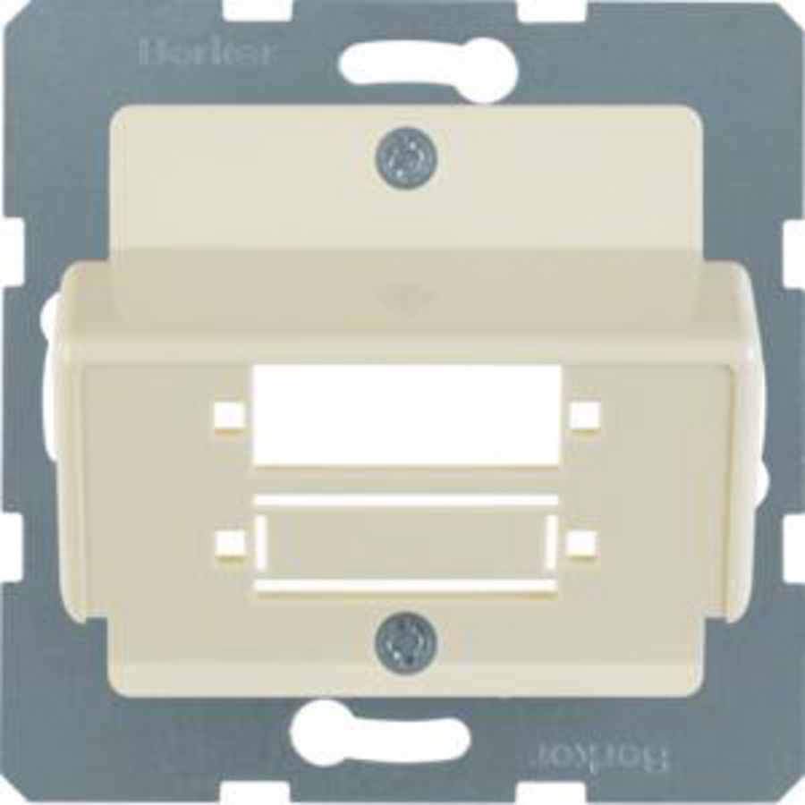 Centraalplaat v LWL-koppelingen Duplex SC wit glans