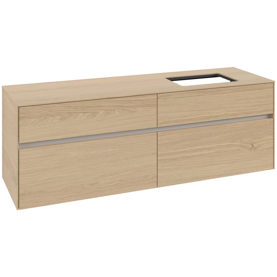 Wastafelonderkast Collaro 1600x548x500mm Nord.Oak C12200VJ