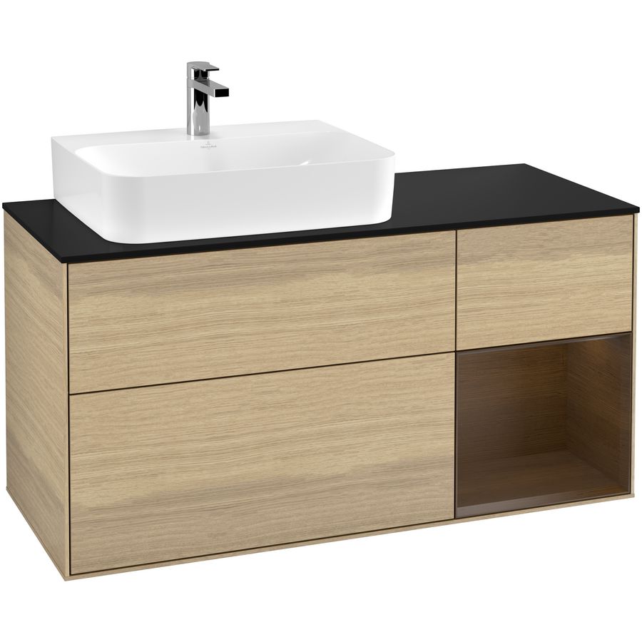 Wastafelonderkast Finion 1200x603x501mm Oak Veneer G152GNPC