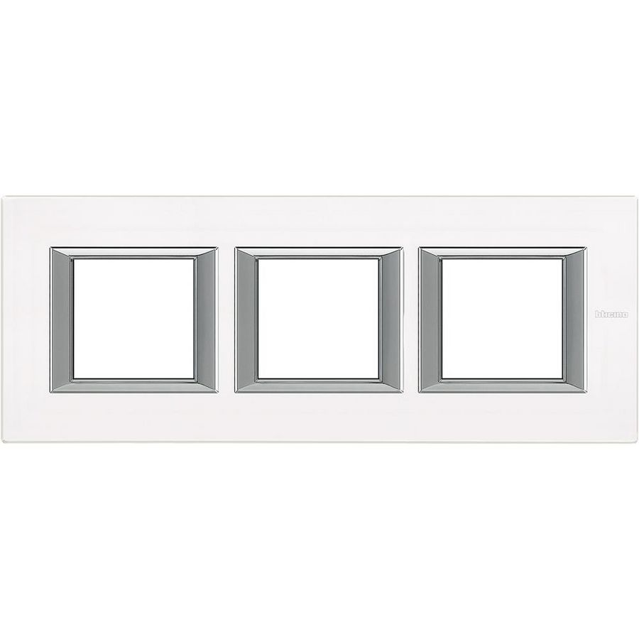 Afdekraam White Glas recht horizontaal 3x2 modulen Axolute