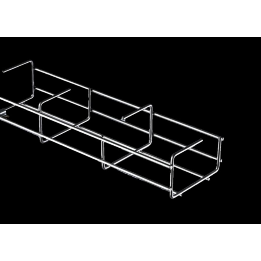 Draadgoot Z-vorm B75mm/H75mm/L2506mm staal verzinkt