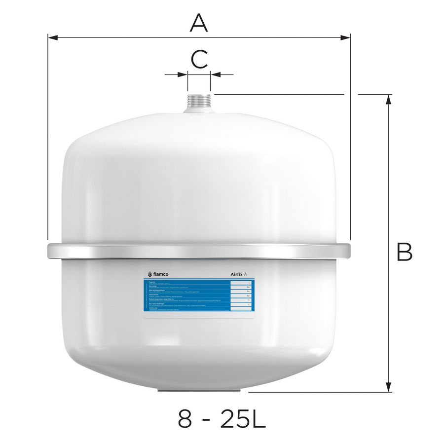 Airfix A dw expansievat 12/3,0 10bar VVE=36