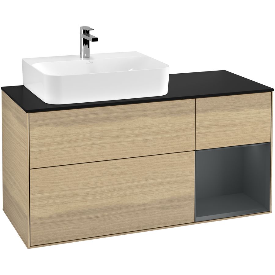 Wastafelonderkast Finion 1200x603x501mm Oak Veneer G152HGPC
