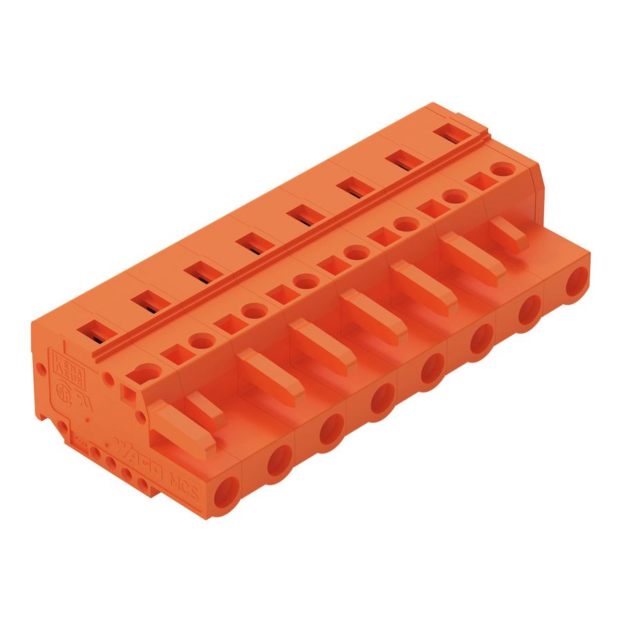 1-draads FE steker 2,5mm² oranje 231-708/026-000 VVE=25