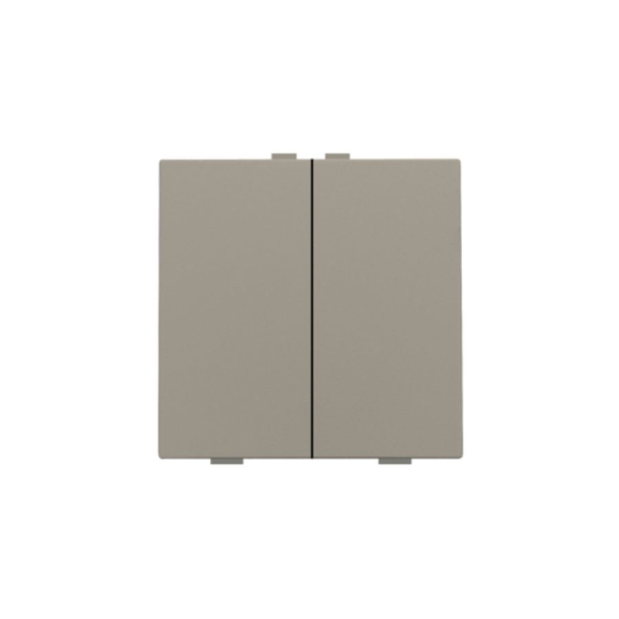 2-voudige drukknop Home Control bronze