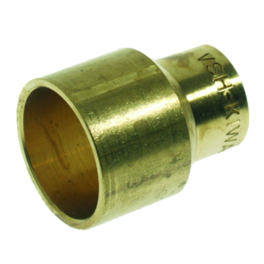 Verloopsok soldeer 15x12mm messing 2x capillair VVE=10