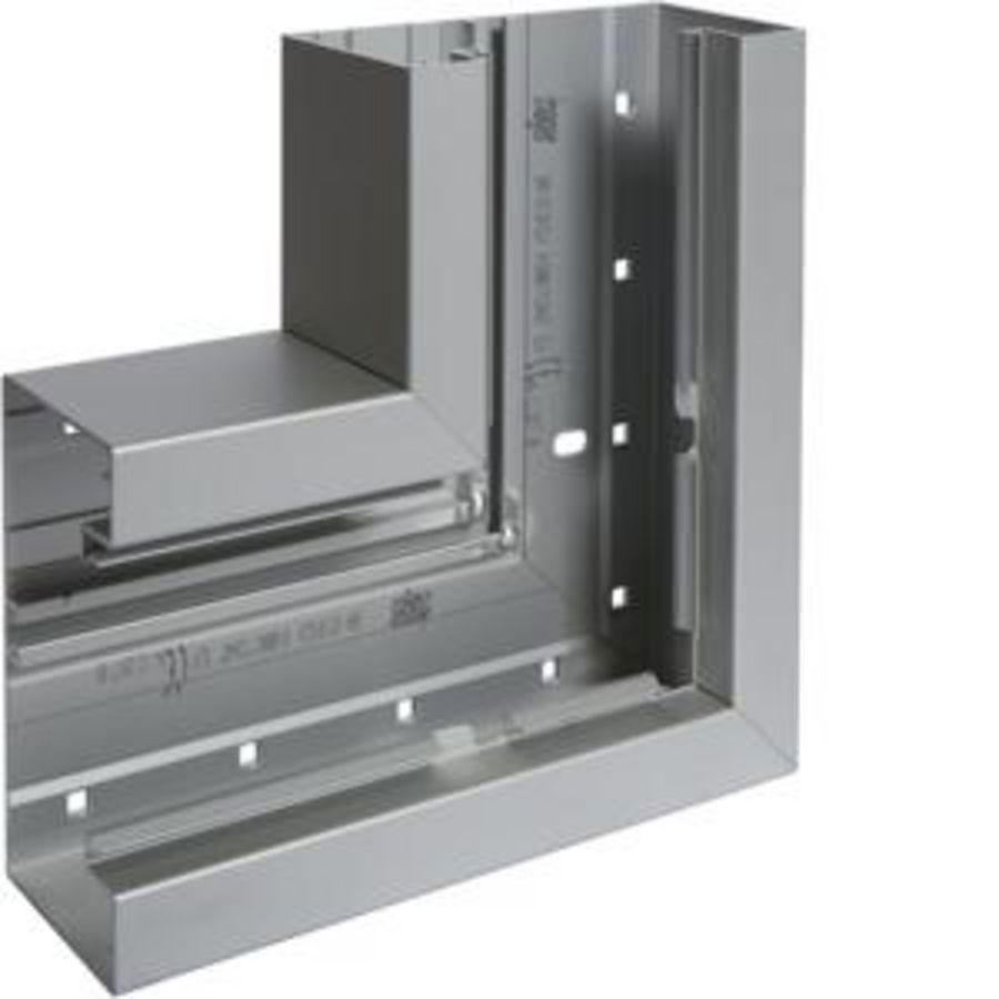 Vlakke hoek aluminium goot BRA 65x130mm natuurgeeloxeerd