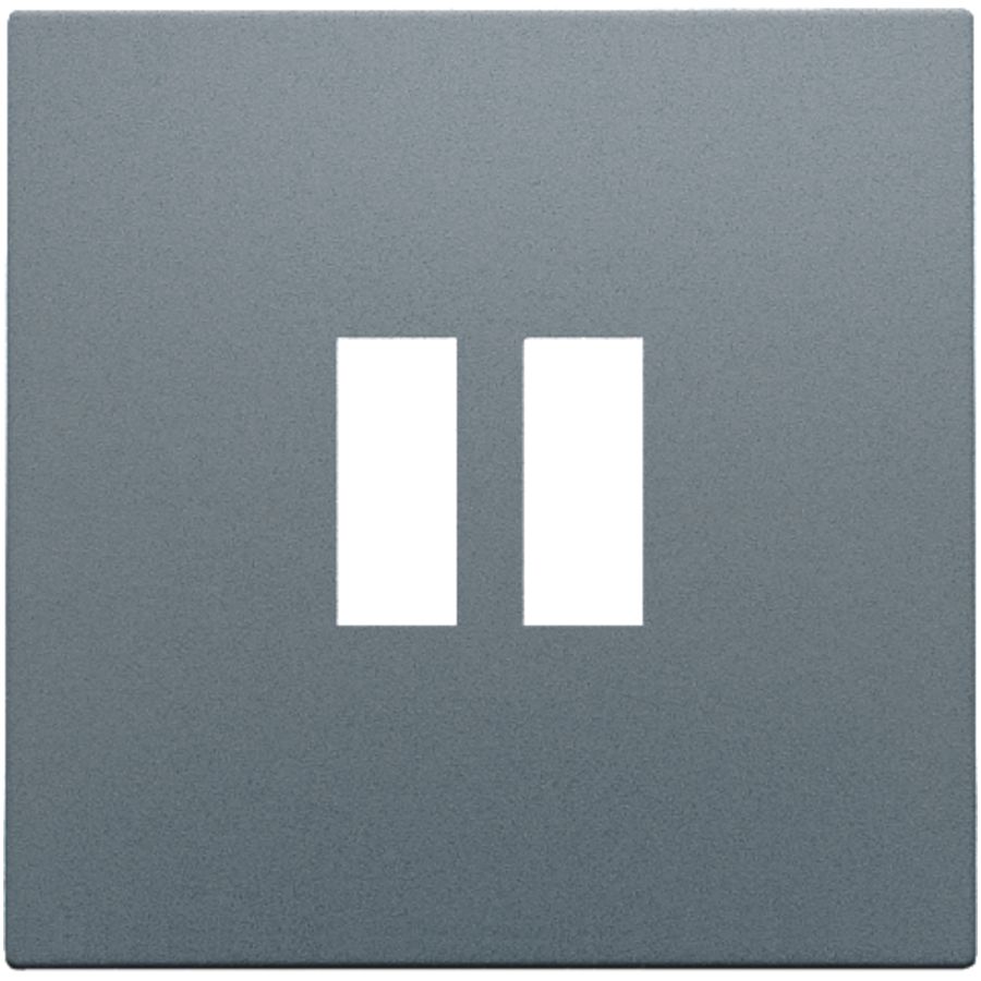 Afwerkingsset dubbele USB-A-lader blue grey coated