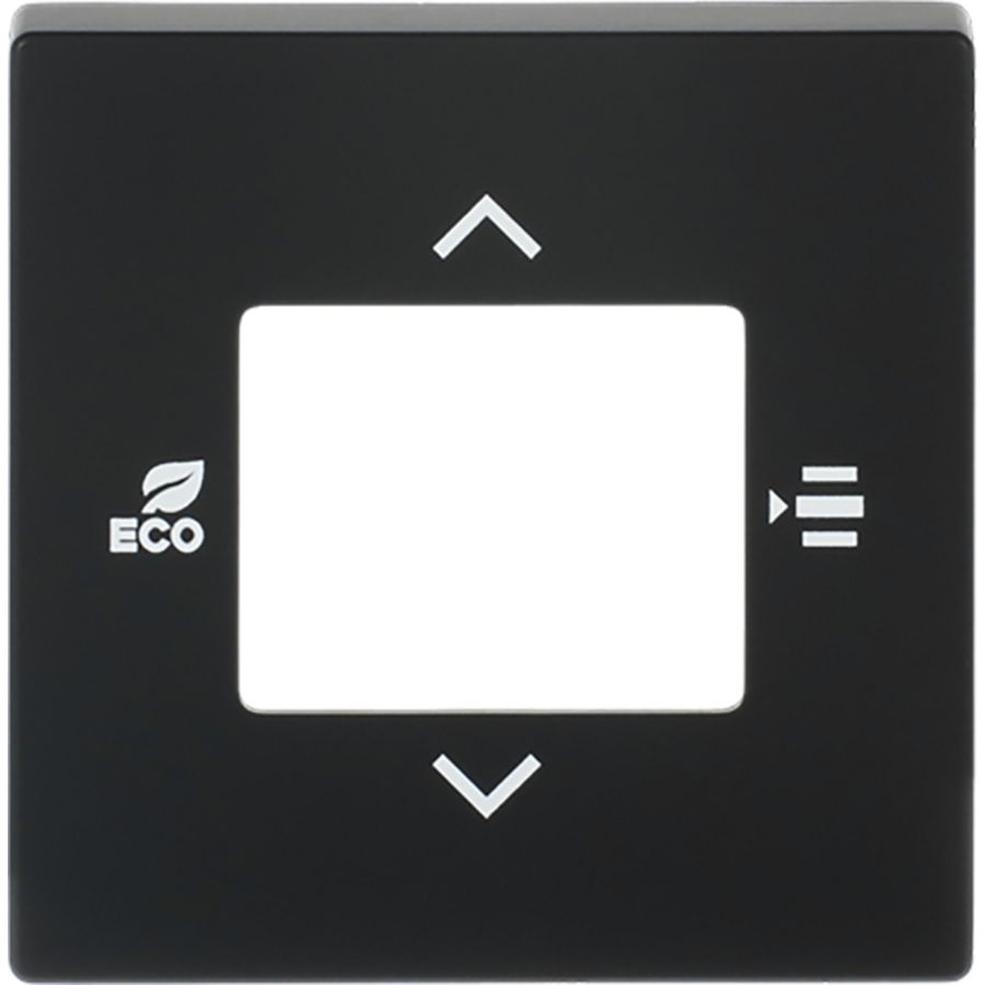 KNX Centraalplaat voor thermostaat f-matzwart (6109/03-885)