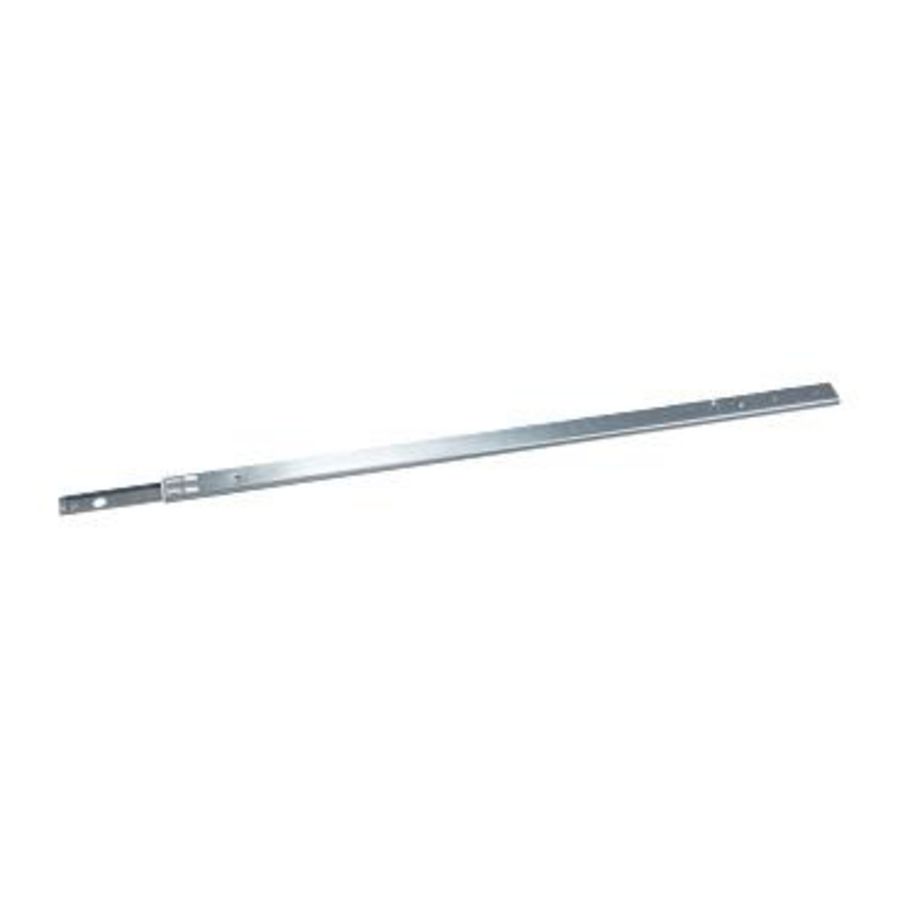 Uitschuifbaar vol legbord 19" 1HE 600-800-1000mm RAL70