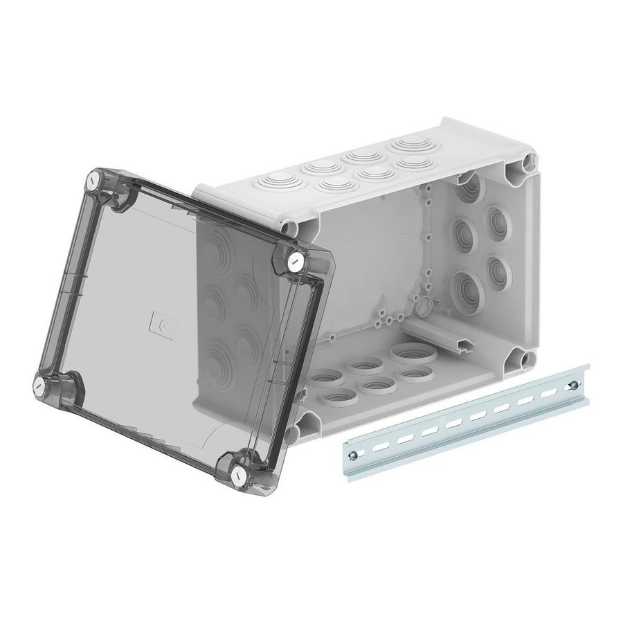 Kabeldoos hoge transparante deksel 285x201x139 polypr./Poly