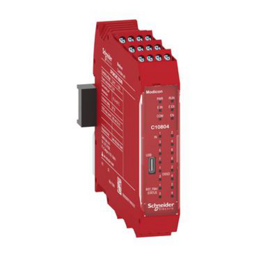 Safety Controller CPU screw term. combined with backplane