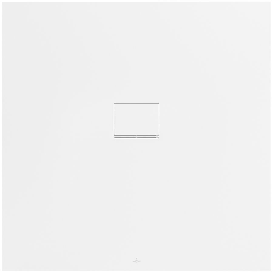 Douchebak Squaro Infinity 1200x1200mm Quaryl met afvoerkap Ston.wit