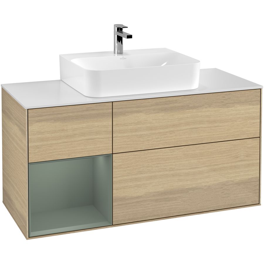 Wastafelonderkast Finion 1200x603x501mm Oak Veneer G161GMPC