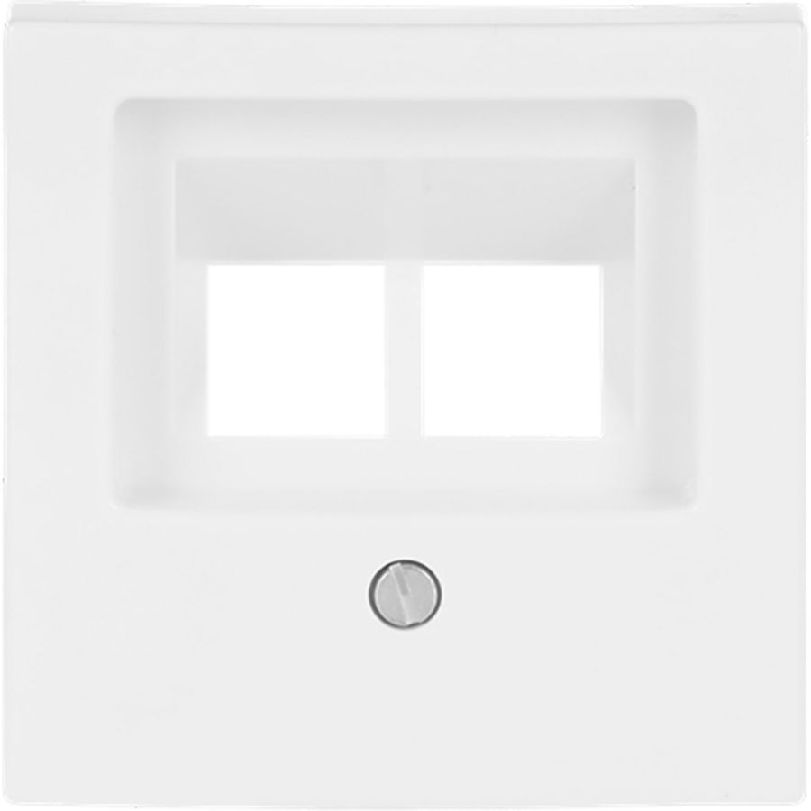 Centraalplaat voor datadoos 2 x RJ45 SI-B-alpin wit