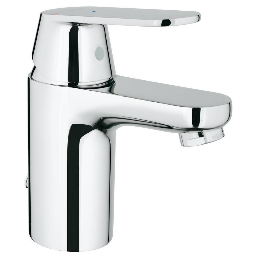 Eurosmart cosmopolitan wastafelmengkraan S-size sprong 92mm 1-hendel energy saving chroom incl. ketting