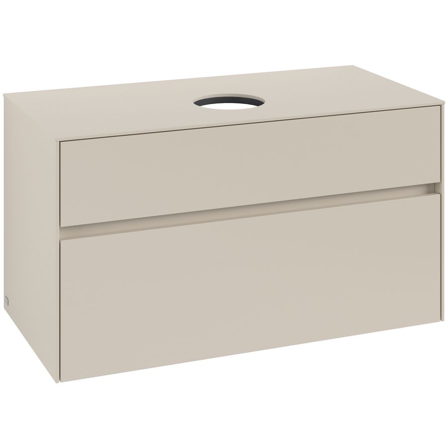Wastafelonderkast Collaro 1000x548x500mm Cashmere Grey C038B0VN
