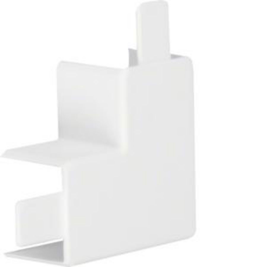 Vlakke hoek voor goot 30x30mm LF verkeerswit