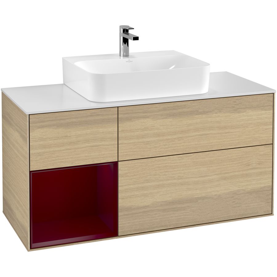 Wastafelonderkast Finion 1200x603x501mm Oak Veneer G161HBPC