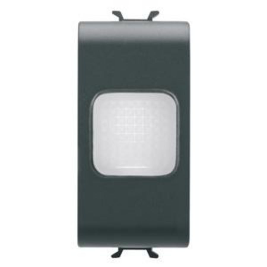 ENKELE INDICATIELAMP-OPAAL-1 MODULE-SATIJN ZWART-CHO