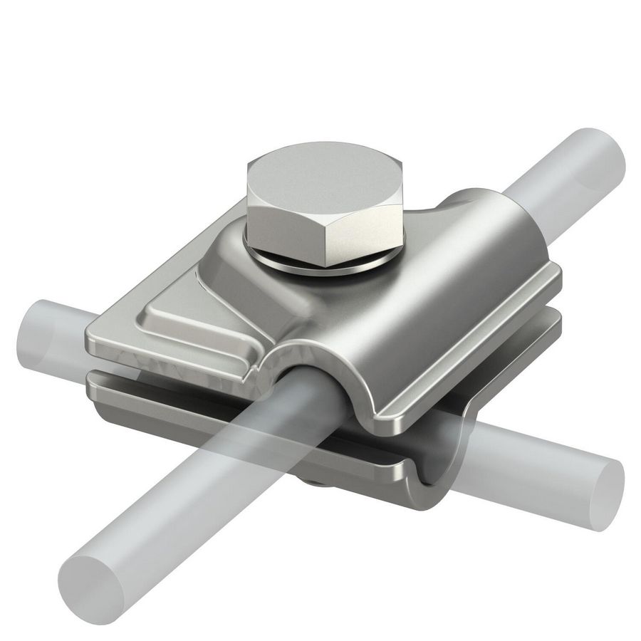 Snelverbinder rond/rond 40x40mm rvs A4 1.4571/1. VVE=10