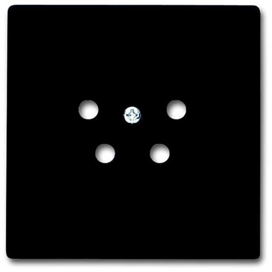 Centraalplaat tel.contactdoos f-matzwart (2767-885-503)