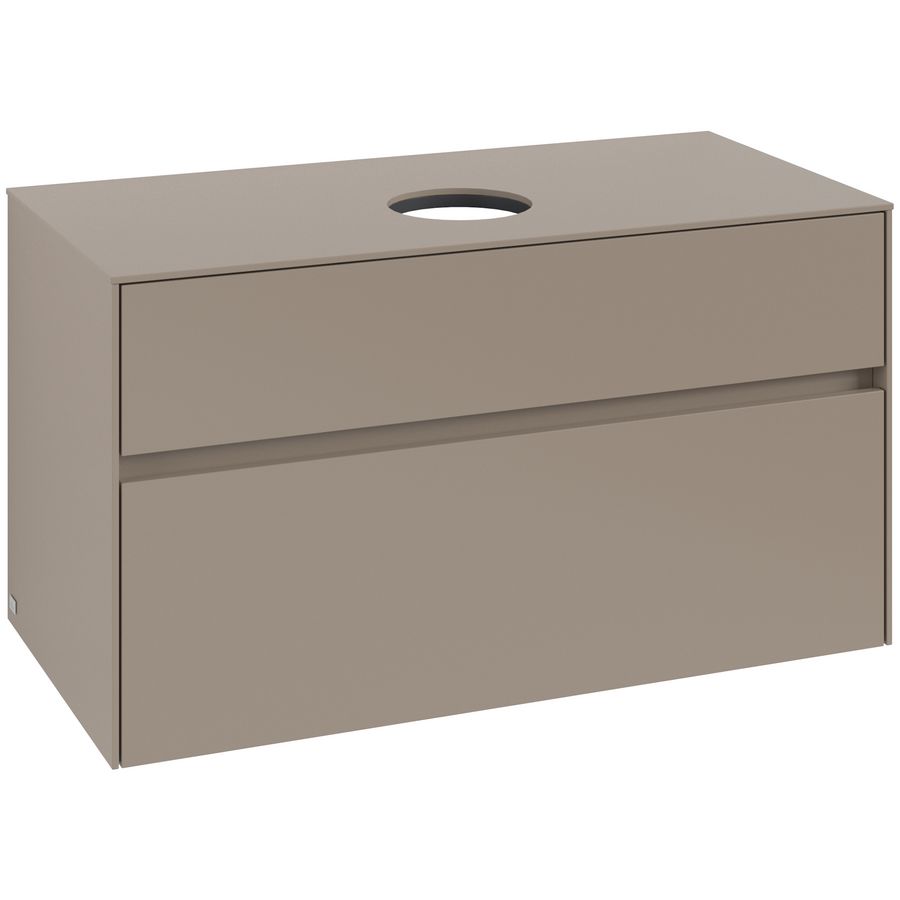 Wastafelonderkast Collaro 1000x548x500mm Taupe C038B0VM