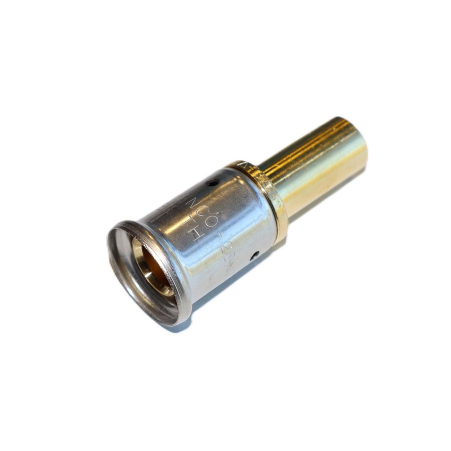 Insteekverloopsok persaansluiting 29P 16x15mm Cu koperbuis l=50mm CW617N