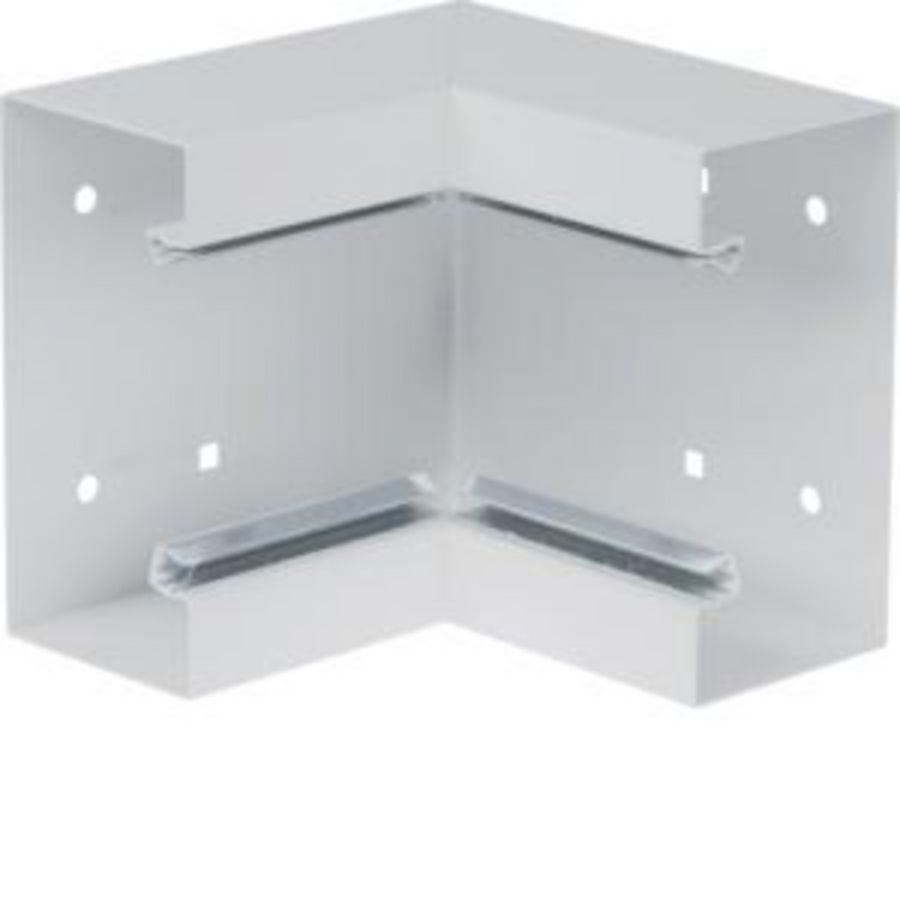 Binnenhoek staal voor goot BRS 65x130mm lichtgrijs
